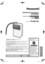 Panasonic TK-AS700 Operating Instructions Manual preview