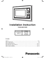 Preview for 1 page of Panasonic TK510CS Installation Instructions Manual