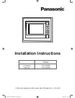 Panasonic TK712SSQP Installation Instructions Manual preview