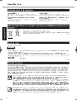 Preview for 4 page of Panasonic Toughbook 19 Operating Instructions Manual