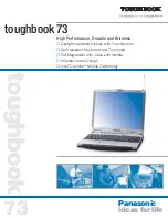 Panasonic toughbook 73 Specifications предпросмотр