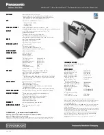 Preview for 2 page of Panasonic Toughbook 74 Specifications