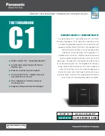 Preview for 1 page of Panasonic Toughbook C1 Specifications