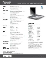 Preview for 2 page of Panasonic Toughbook C1 Specifications