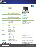 Preview for 2 page of Panasonic Toughbook C2 Specification