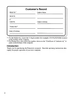 Preview for 2 page of Panasonic Toughbook CF-07LZ5ZYEM User Manual