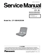Panasonic Toughbook CF-18 Series Service Manual preview