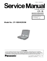 Preview for 1 page of Panasonic Toughbook CF-18 Series Service Manual