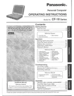 Preview for 1 page of Panasonic Toughbook CF-18BDKZXMM User Manual