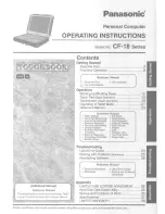 Предварительный просмотр 1 страницы Panasonic Toughbook CF-18BHKZXDM User Manual