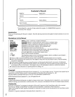 Preview for 2 page of Panasonic Toughbook CF-18BHKZXDM User Manual