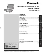 Preview for 1 page of Panasonic Toughbook CF-19DDGZXVM Operating Instructions Manual