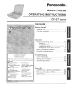 Panasonic Toughbook CF-27EB6GCAM User Manual предпросмотр