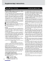 Preview for 2 page of Panasonic Toughbook CF-28 Series Supplementary Instructions Manual