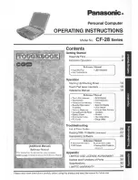 Preview for 1 page of Panasonic Toughbook CF-28MCFAZEM User Manual