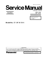 Panasonic Toughbook CF-29F3K15KK Service Manual preview