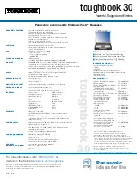 Preview for 2 page of Panasonic Toughbook CF-30F3SAXAM Brochure