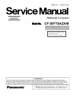 Preview for 1 page of Panasonic Toughbook CF-30F3SAZAM Service Manual