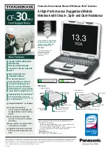 Panasonic Toughbook CF-30Mk2 Specification Sheet preview