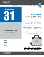 Panasonic Toughbook CF-31AAA7J1M Specifications preview