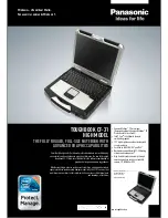 Предварительный просмотр 1 страницы Panasonic Toughbook CF-31AAAEA2M Specifications