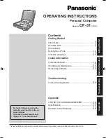 Panasonic Toughbook CF-31GT1AX1M Operating Instructions Manual preview