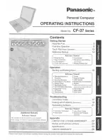 Предварительный просмотр 1 страницы Panasonic Toughbook CF-37MBA2CEM User Manual