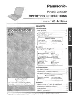 Preview for 1 page of Panasonic Toughbook CF-47M4CKAAM User Manual