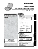 Preview for 1 page of Panasonic Toughbook CF-48 Series Operating Instructions Manual