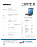 Предварительный просмотр 2 страницы Panasonic Toughbook CF-48E4KFUKM Brochure