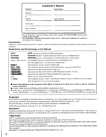 Preview for 2 page of Panasonic Toughbook CF-48U4JHUPM User Manual