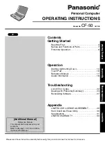 Panasonic Toughbook CF-50J2KUEKM Operating Instructions Manual preview