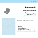 Предварительный просмотр 1 страницы Panasonic Toughbook CF-52EKMBGAM Reference Manual