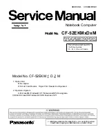 Preview for 1 page of Panasonic Toughbook CF-52EKMxDxM Service Manual