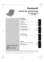 Preview for 1 page of Panasonic Toughbook CF-52GGNBP2B Operating Instructions Manual