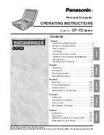 Preview for 1 page of Panasonic ToughBook CF-72 Series Operating Instructions Manual