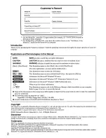 Preview for 2 page of Panasonic Toughbook CF-72N3FCZEM User Manual