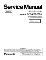 Panasonic Toughbook CF-74FCBCZBM Service Manual предпросмотр