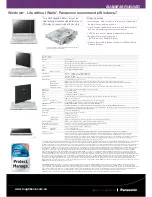 Предварительный просмотр 2 страницы Panasonic Toughbook CF-C1 Specifications