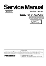 Preview for 1 page of Panasonic Toughbook CF-C1ADAAZ6M Service Manual