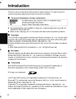 Preview for 2 page of Panasonic Toughbook CF-F8EWAZZAM Operating Instructions Manual