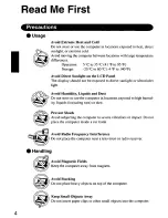 Preview for 4 page of Panasonic Toughbook CF-M32W5M User Manual