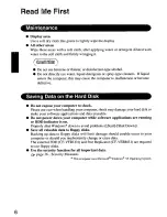 Preview for 6 page of Panasonic Toughbook CF-M32W5M User Manual