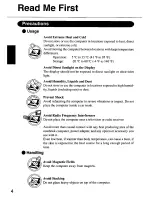 Предварительный просмотр 4 страницы Panasonic Toughbook CF-M33W5M User Manual