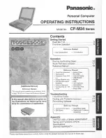 Preview for 1 page of Panasonic Toughbook CF-M34NPFZPM User Manual