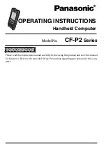 Panasonic ToughBook CF-P2 Series Operating Instructions Manual preview