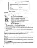 Preview for 2 page of Panasonic Toughbook CF-T1R64ZZKM User Manual