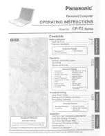 Предварительный просмотр 1 страницы Panasonic Toughbook CF-T2AWAZZDM User Manual