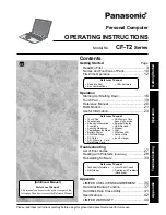 Preview for 1 page of Panasonic Toughbook CF-T2DWATZKM Operating Instructions Manual