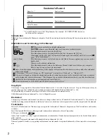 Preview for 2 page of Panasonic Toughbook CF-T2DWATZKM Operating Instructions Manual